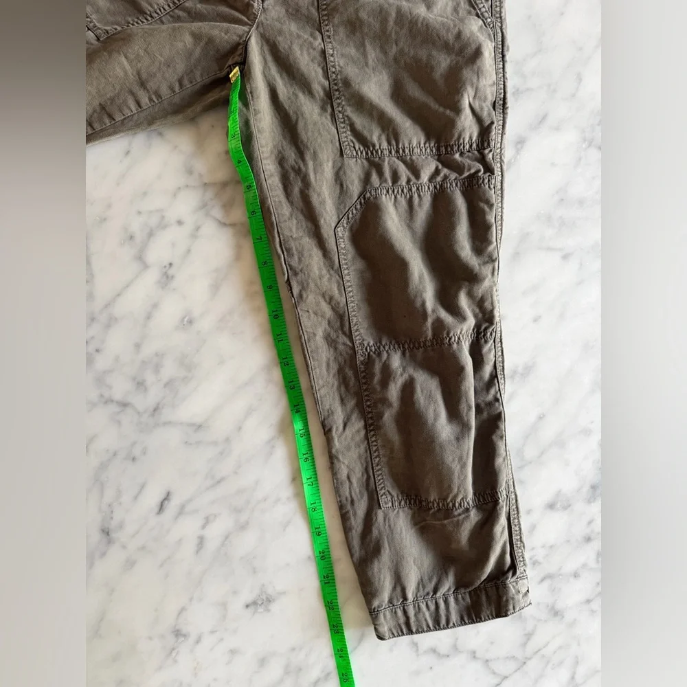 J. Crew Cotton Linen Cargo Crop Pants - Women’s Size 10 “City Fit” - Picture 11 of 12